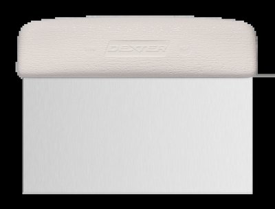 Dexter-Russell S196 Sani-Safe dough cutter bench scraper with white polypropylene handle