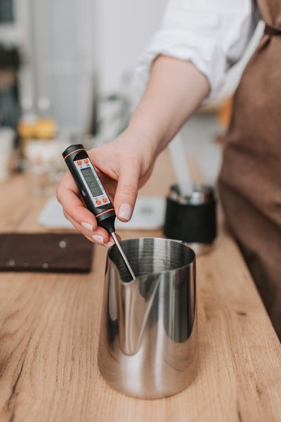 ThermoWorks Thermapen ONE digital instant-read thermometer in kitchen use